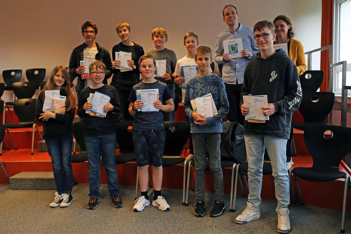 Mathe Asse gewinnen Preise beim Känguru Wettbewerb am GSC Werne Plus