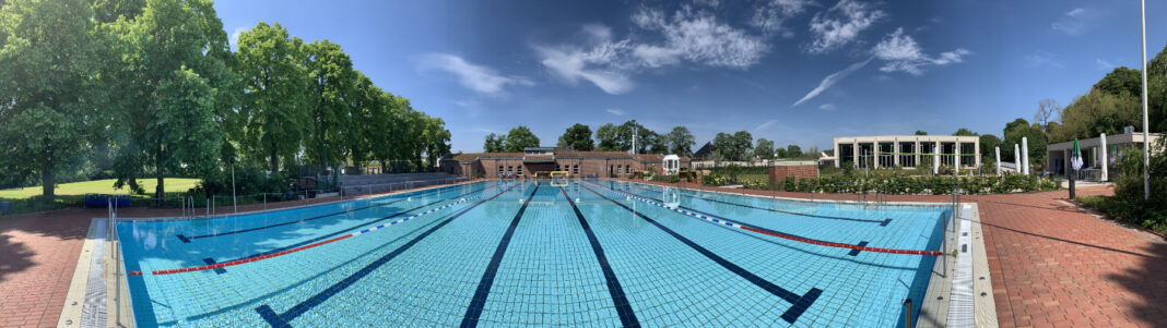 200526_Solebad_Freibad_vor_Eröffnung (11) Das Freibad in Werne öffnet am Freitag wieder. Besucher müssen sich aber an viele Regeln halten. Foto: Solebad Werne