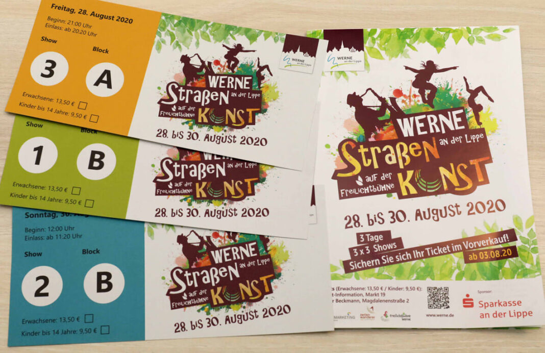 StraßenKunst2 In der Tourist-Information und bei Bücher Beckmann gibt es ab Montag die Tickets für den diesjährigen Ersatz zum Straßenfestival. Foto: Christoph Volkmer