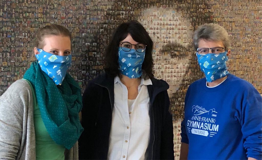 Kaja Bork (v.l.), Laura Parthe und Heike Armbrust engagieren sich in der Projektarbeit. Foto: AFG