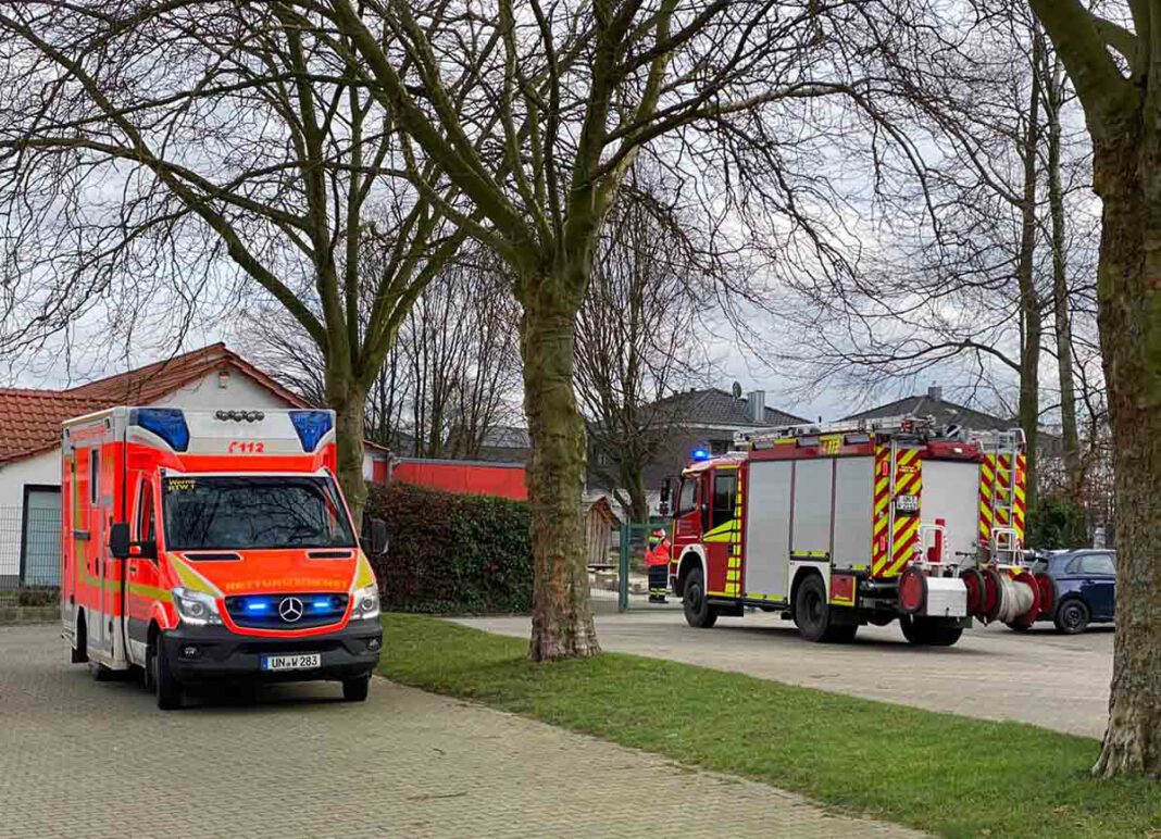 Feuerwehr_Kita Maria Frieden Die Feuerwehr Werne wurde am Donnerstag zur Kita Maria Frieden alarmiert - zum Glück ein Fehlalarm. Foto: Feuerwehr Werne