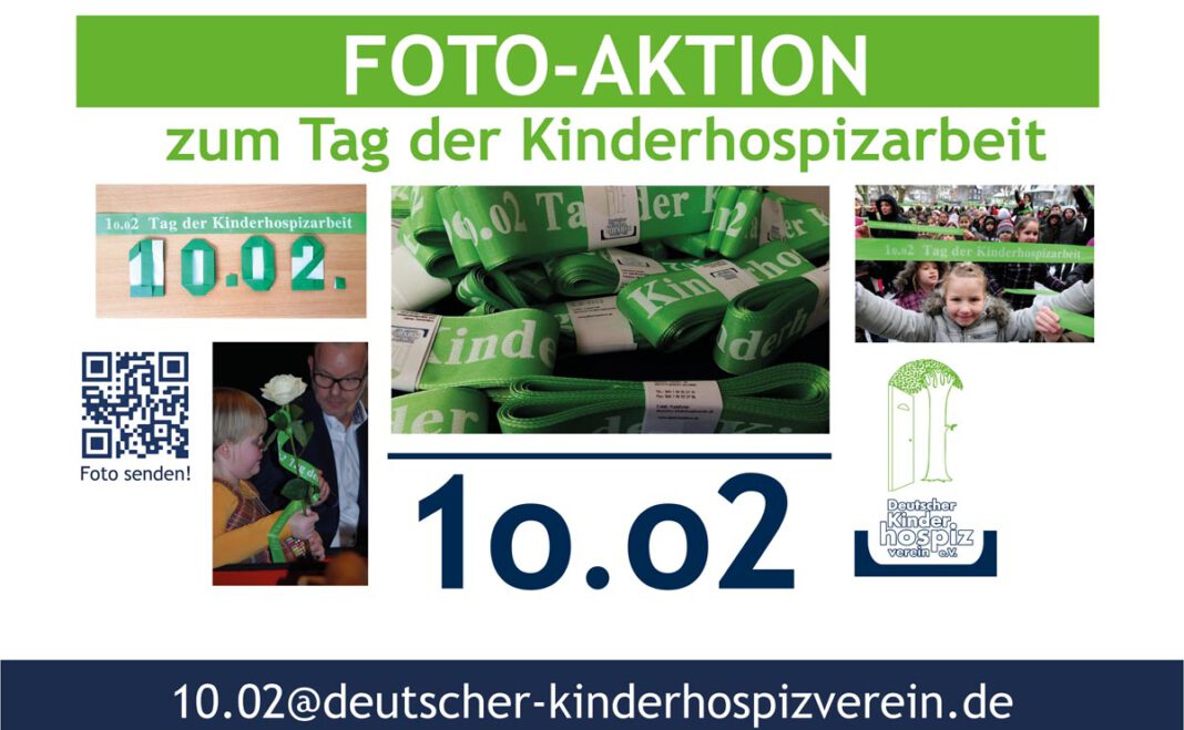 Foto-Aktion-Posting Am 10. Februar, dem Tag der Kinderhospizarbeit, beteiligen sich bundesweit Menschen, Institutionen, Vereine und Verbände, Schulklassen, Betriebe und der Einzelhandel mit kreativen Aktionen. Foto: Privat