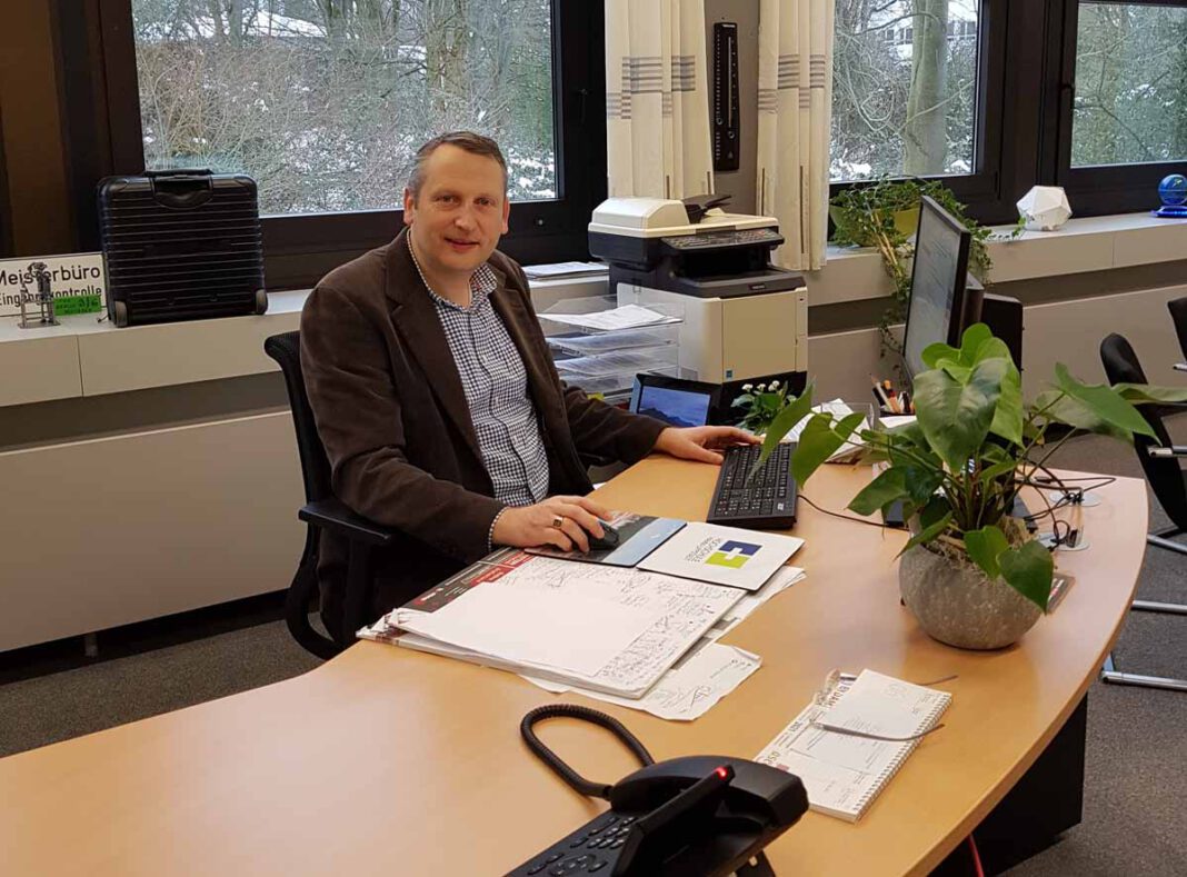 Marcel Damberg AFG-Leiter Marcel Damberg und sein Team bereiten sich auf den Hybrid-Unterricht ab dem 22. Februar vor. Foto: AFG