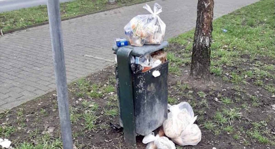 Übervolle Mülleimer wie hier am Goetheweg sind vielen ein Dorn im Auge. Die FDP will mit einem weiteren Antrag Abhilfe schaffen. Foto: FDP