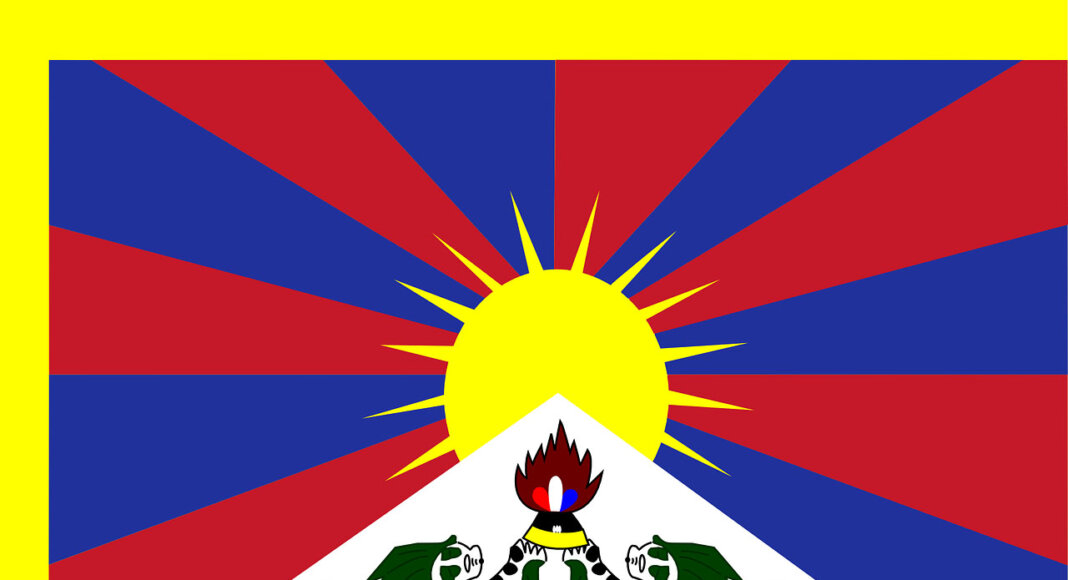 Die Flagge Tibets weht am 10. März als Zeichen der Solidarität am Stadthaus in Werne. Foto: pixabay