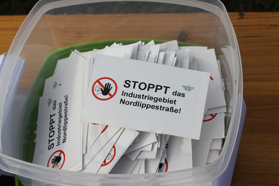 Klimademo-7 Die neu gegründete Bürgerinitiative BIN kämpft gegen das geplante neue Gewerbegebiet. Foto: Isabel Schütte