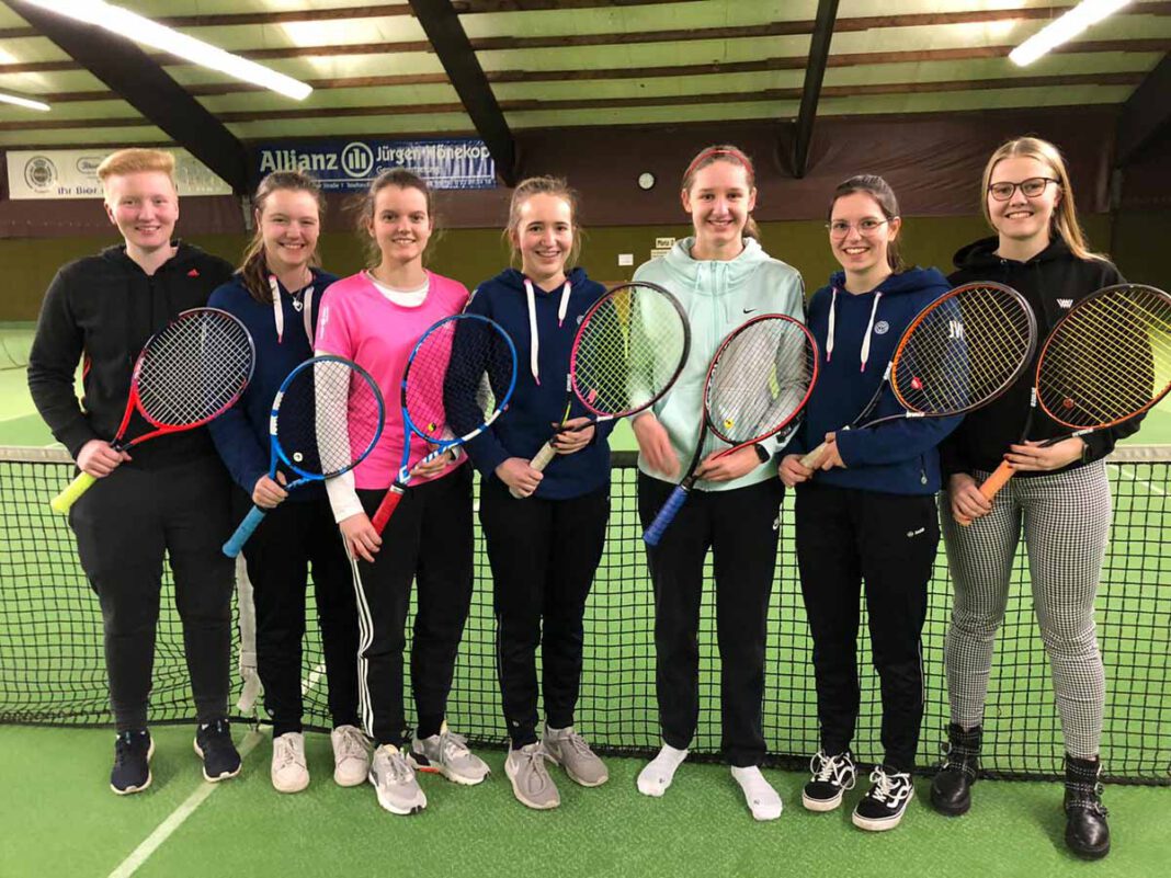 WTC Tennis Das Team der 1. Damenmannschaft des WTC 75 hofft auf viele und gute Spiele in der Bezirksliga: (v.l.) Shanice Tollknäpper, Celine Flemming, Katharina Marek, Jolina Krampe, Jarla Wulfert und Marie Barkowski. Archivfoto: WTC