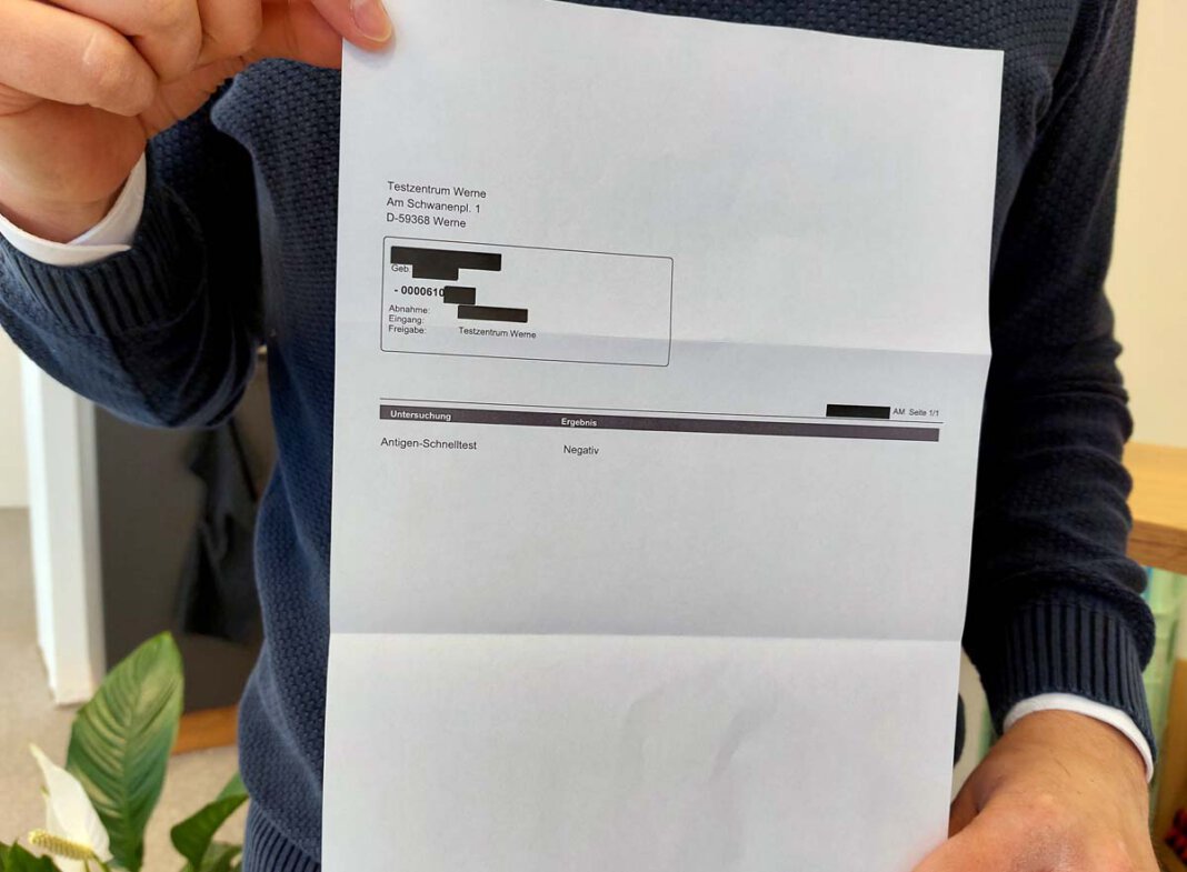 Testergebnis Nur wer einen negativen Coronatest vorlegen kann, darf an der Sitzung des Ausschusses für Stadtentwicklung, Planung und Wirtschaftsförderung teilnehmen. Foto: Wagner