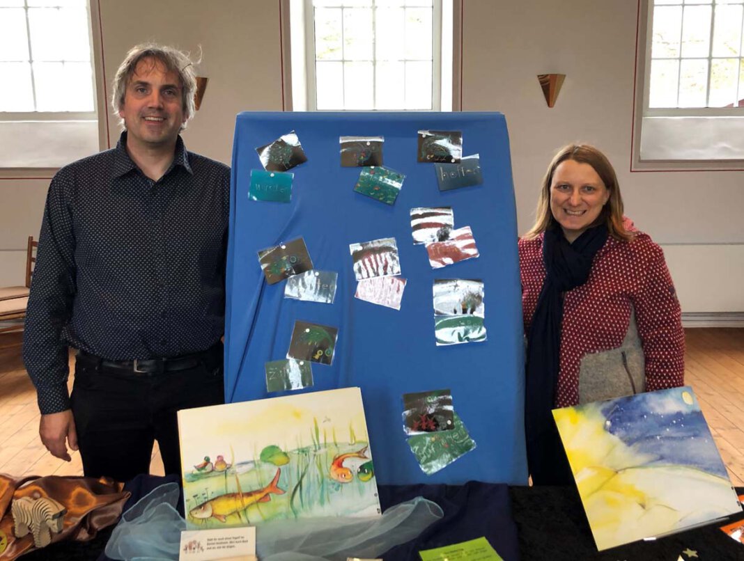 Ausstellung Schöpfung Carolyn Knoll und Alexander Meese haben eine Ausstellung zum Thema „Schöpfung“ vorbereitet. Foto: Ev. Kirchengemeinde