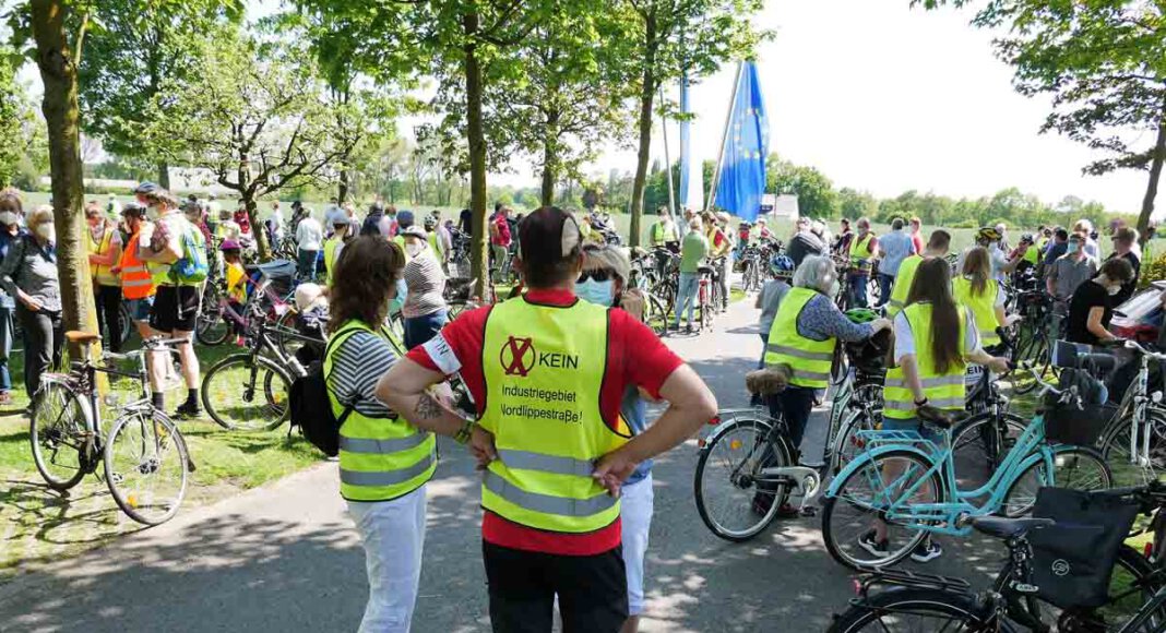 Zur bereits vierten Protest-Fahrradtour lädt die Bürgerinitiative am kommenden Sonntag ein. Foto: Gaby Brüggemann