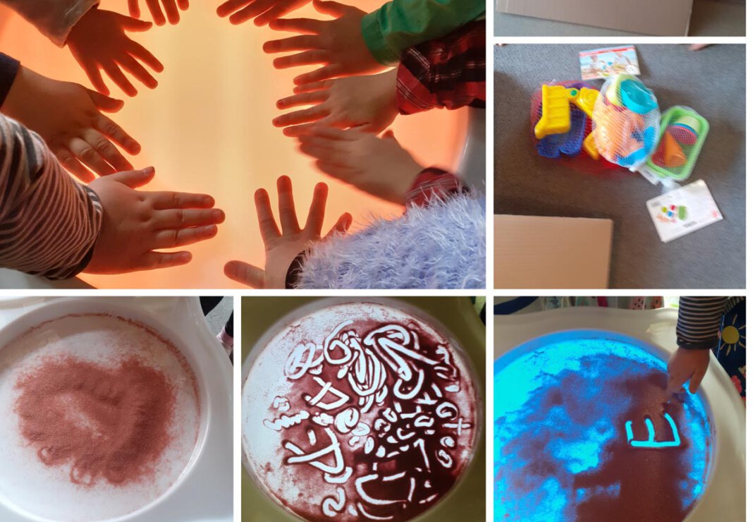 Collage Der Bürgerschützenverein Werne überraschte die Kita Auf dem Berg und den Kulturverein FlözK mit Spenden. Collage: BSV Werne