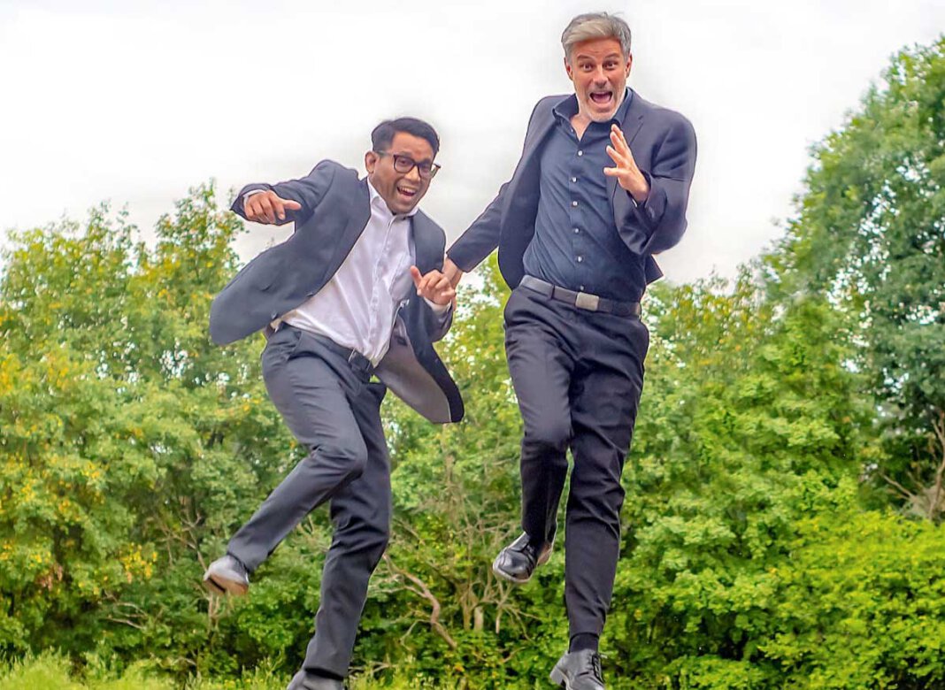 Jazz_Kunstverein Pianist und Sänger Eeco Rijken Rapp sowie der Schlagzeuger David Herzel freuen sich sichtlich auf ihren kommenden Auftritt in Werne. Foto: Privat
