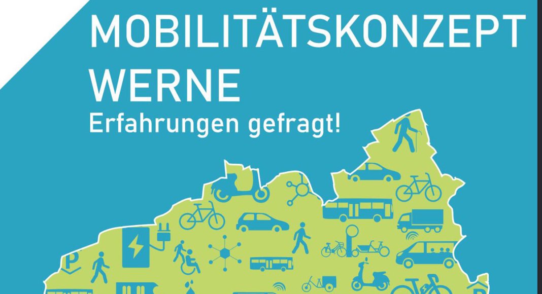 Zum Mitmachen für das Mobilitätskonzept lädt die Stadt Werne ein. Grafik: Stadt Werne