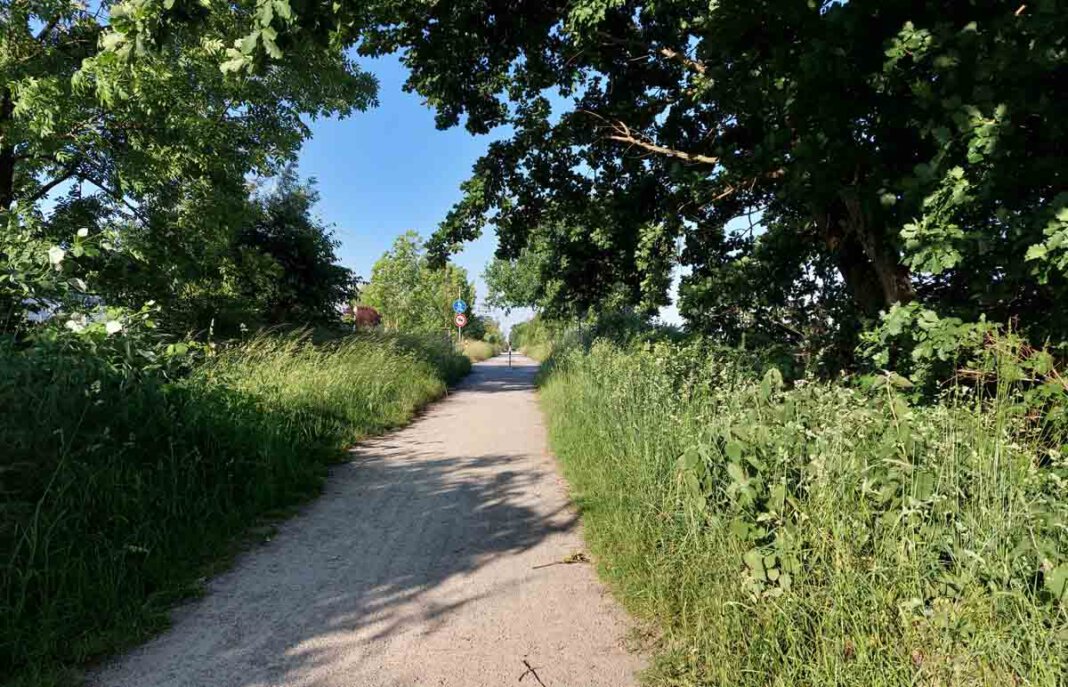 Zechentrasse Weil die Bahntrasse bereits heute eine qualitative gute Radwegverbindung nach Bergkamen darstelle, könne sie so im Norden des Kanals den Anschluss an den RS1 bilden, heißt es. Foto: Wagner