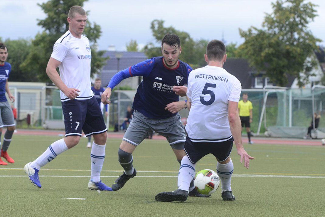 210WSC-Wettringen Fußball-Landesligist Werner SC spielte zum Saisonauftakt 1:1 gegen Vorwärts Wettringen. Foto: Jörg Stengl