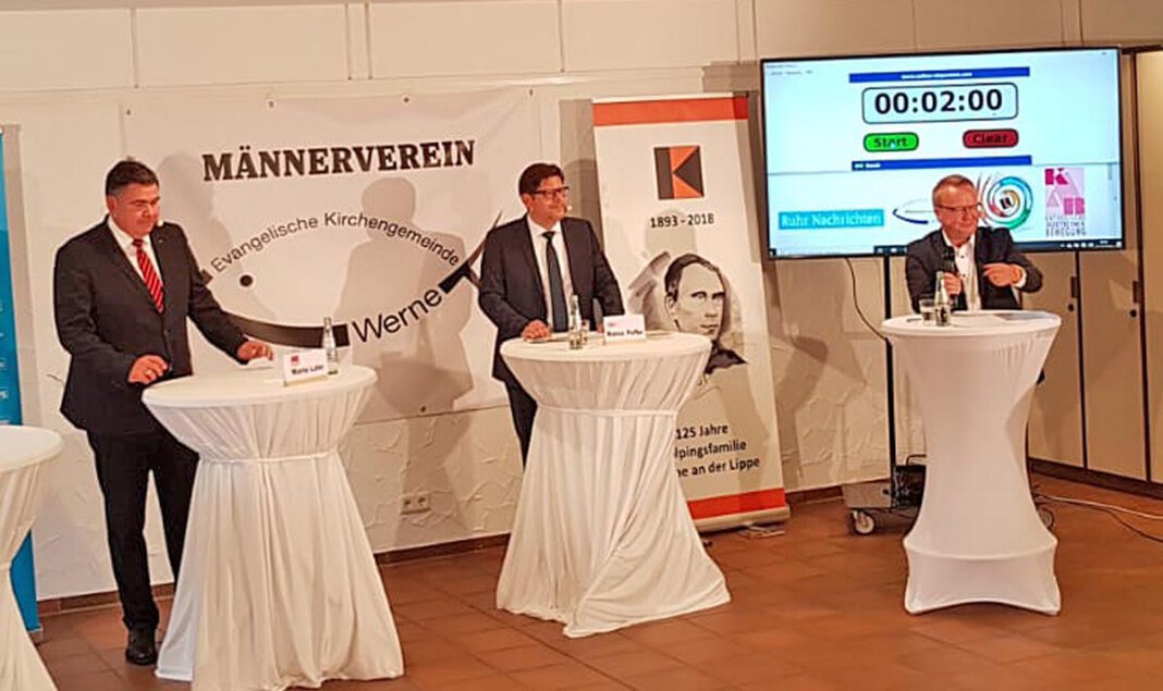 Foto Werne vor der Wahl für Presse Der Kandidatencheck von KAB, Kolping und Männerverein zur Bundestagswahl findet am 19. August wieder als Live-Sendung statt. Foto: Weber