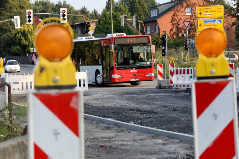 Vollsperrung der Lippebrücke beeinträchtigt jetzt den Busverkehr