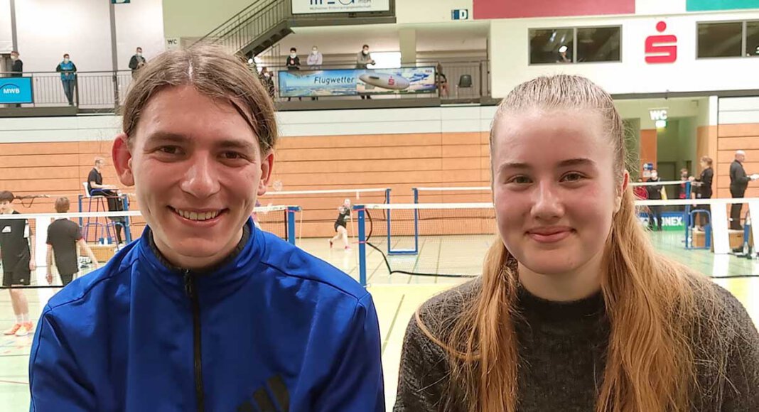 Saskia Link und Laurenz Niemann waren in jeweils zwei Disziplinen für die Westdeutschen Meisterschaften in Mülheim qualifiziert. Foto: Nicola Victor