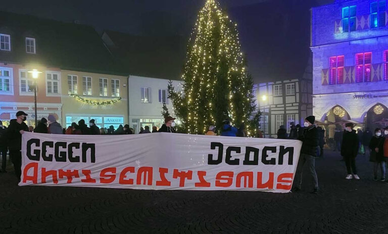 Das Werner Bündnis gegen Rechts hat für Montag, 10. Januar, erneut eine Kundgebung angemeldet, diesmal aber an der Steinstraße/Ecke Griesetorn. Foto: Wagner