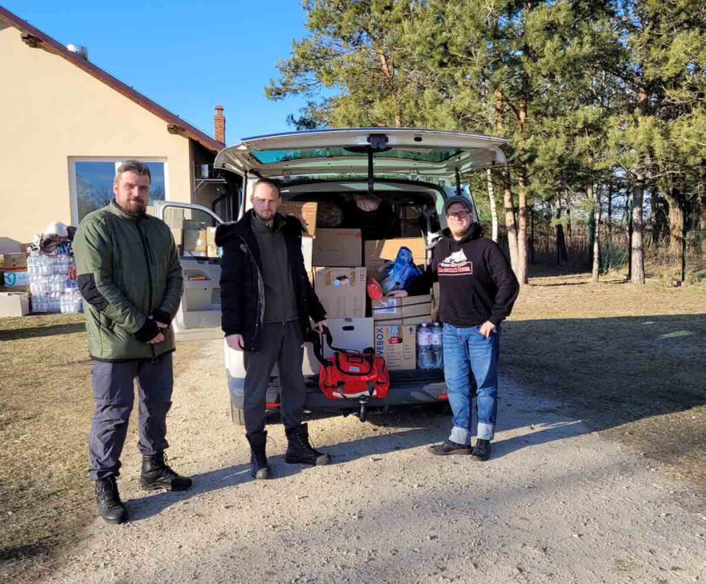 Weitere Hilfsgüter hat die Akuthilfe an die ukrainische-polnische Grenze gebracht. Foto: Privat