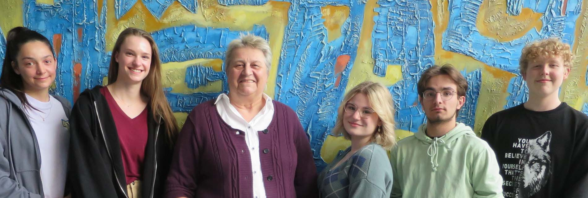 Die Schüler-Vertretung und Jugendpflegerin Dagmar Reuter planen die U18-Wahl in Werne. Foto: Privat