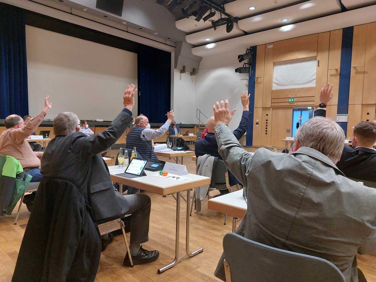 Auf den CDU-Fraktionsbänken gingen in der Ratssitzung am häufigsten die Hände nach oben, wenn es um die Zustimmung von Anträgen ging. Foto: Wagner