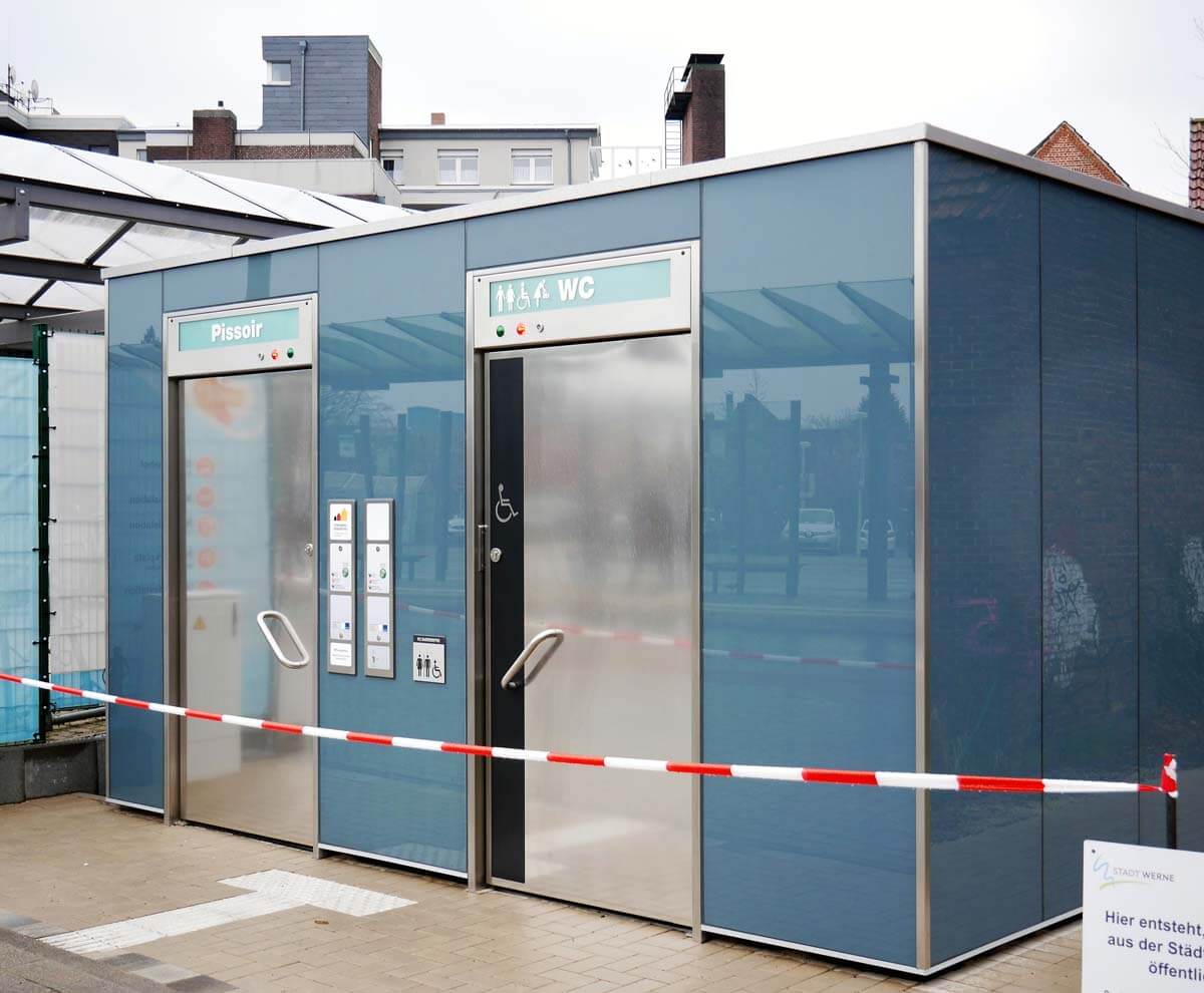Die Damentoilette des öffentlichen WC am Busbahnhof ist kurzzeitig nicht zugänglich. Archivfoto: Gaby Brüggemann