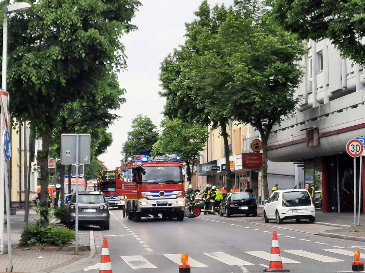Zu einem Feuerwehr-Einsatz kam es am gestrigen Dienstag (17. Mai) auf der Alten Münsterstraße. Foto: Gaby Brüggemann