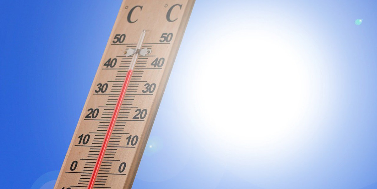 Die Temperaturen klettern heute (19.07.2022) auch in Werne in Richtung der 40 Grad-Marke. Symbolbild: pixabay