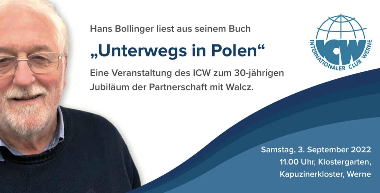Polen-Experte Hans Bollinger liest im Klostergarten aus seinem Buch vor. Foto: ICW