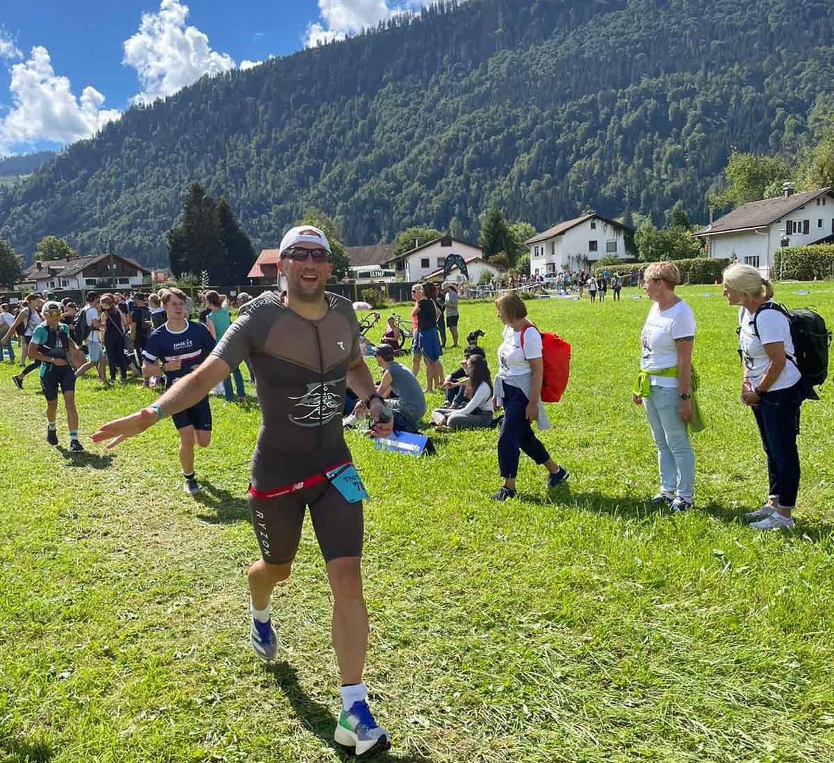 Thorsten Kräher genoss den Kult-Triathlon im Allgäu. Foto: privat