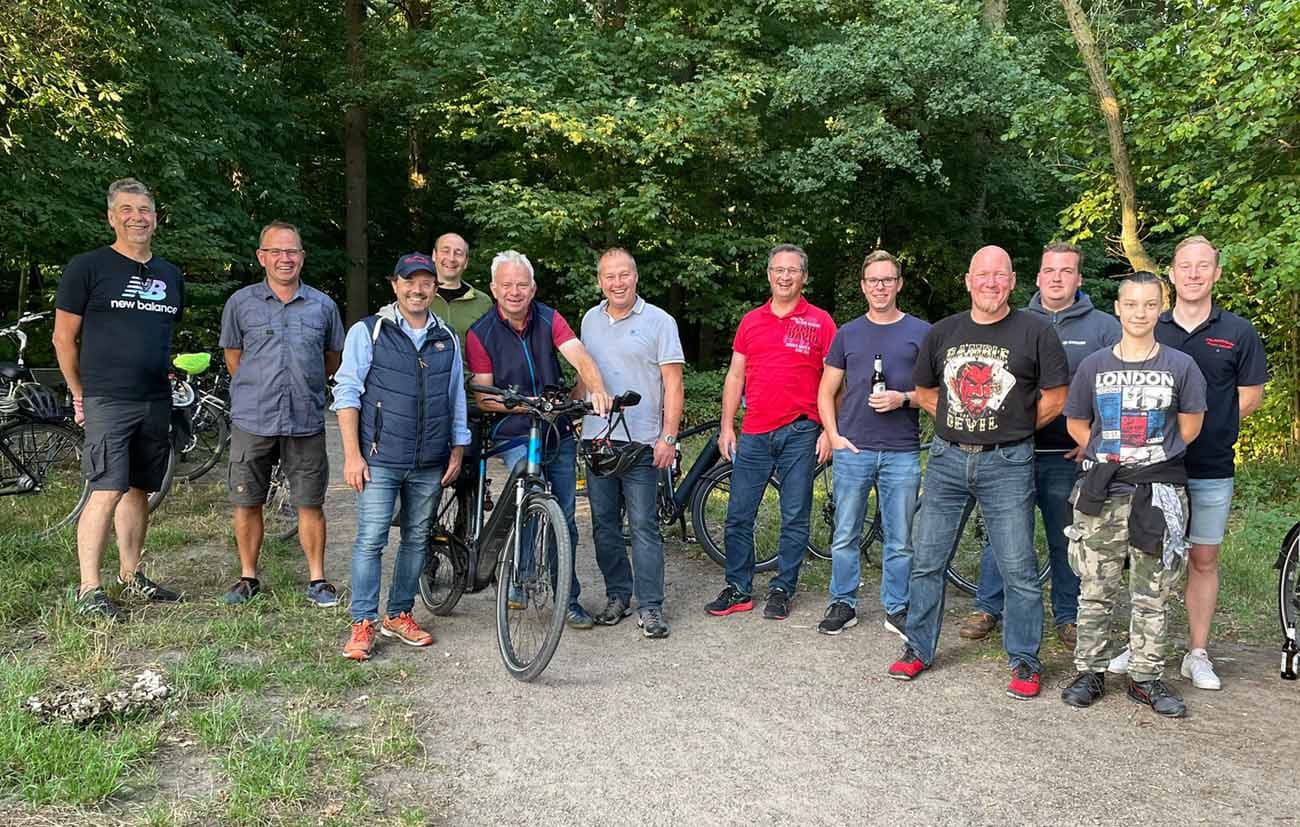 Die Löschgruppe 2 aus Langern der Freiwilligen Feuerwehr Werne veranstaltete wieder eine Sommer-Radtour. Foto: Feuerwehr Werne