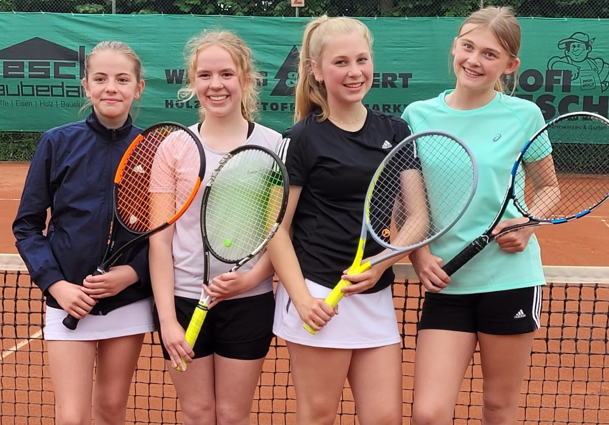 Die U15-Juniorinnen des Werner Tennis-Clubs waren erfolgreich. Foto: WTC