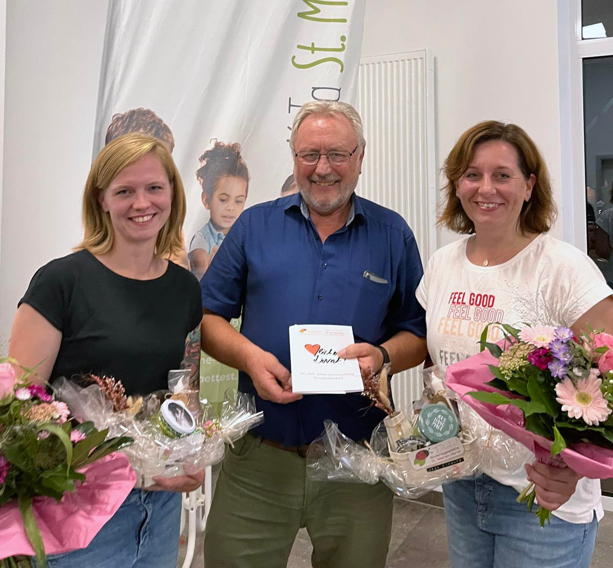 Regina Bäumer (links) und Andrea Schulze Kalthoff wurden von Herbert Schulze Geiping aus dem Vorstand verabschiedet. Foto: Ute Heinze