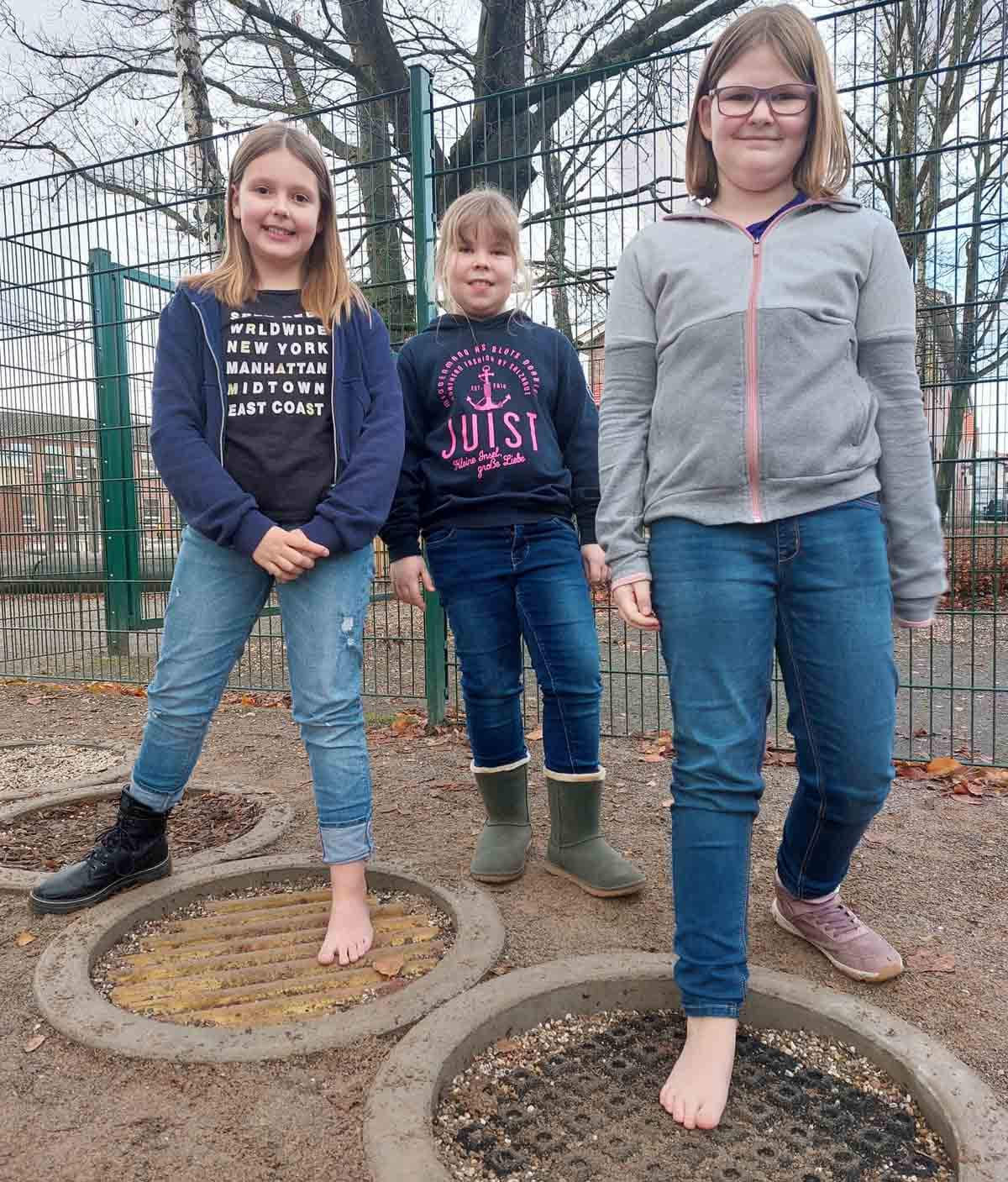 OGSKinder entwickeln Barfußpfad an der Uhlandschule Werne Plus