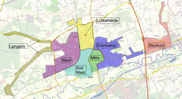 Für die Ausbaugebiete Lütkeheide, Langern, Varnhövel und Nierstenholz sowie Werne West benötigt Westconnect die Eigentümer-Erklärung bis zum 30. Juni 2023. Abb.: Westconnect