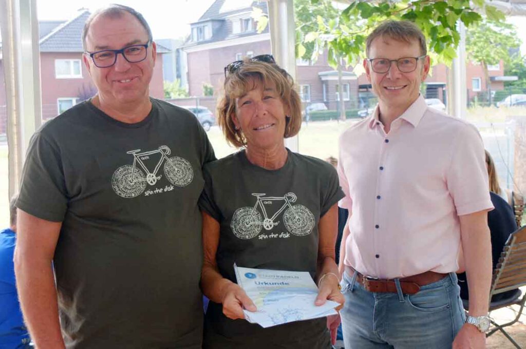 Artur Reichert errang gemeinsam mit seiner Frau den 1. Platz in der Wertung „Fahrradaktivste Familie“.