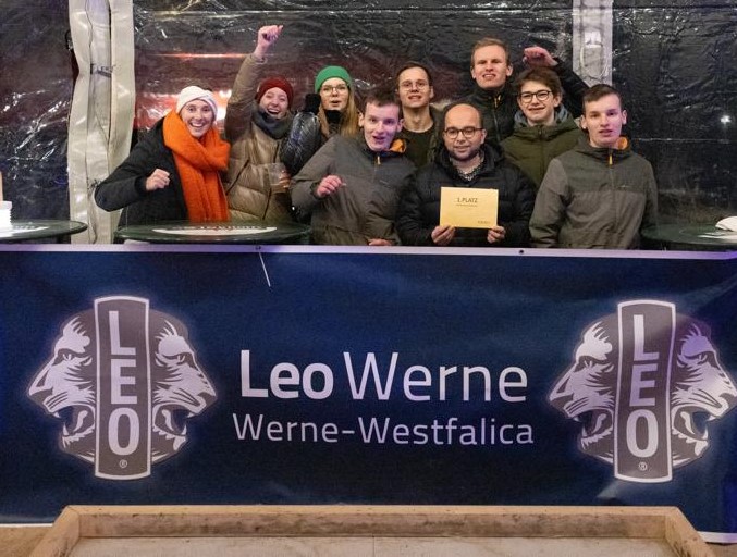 Die Leos aus Werne feierten den Premierensieg beim 1. Eisstock-Cup in Werne. Foto: Werne Marketing