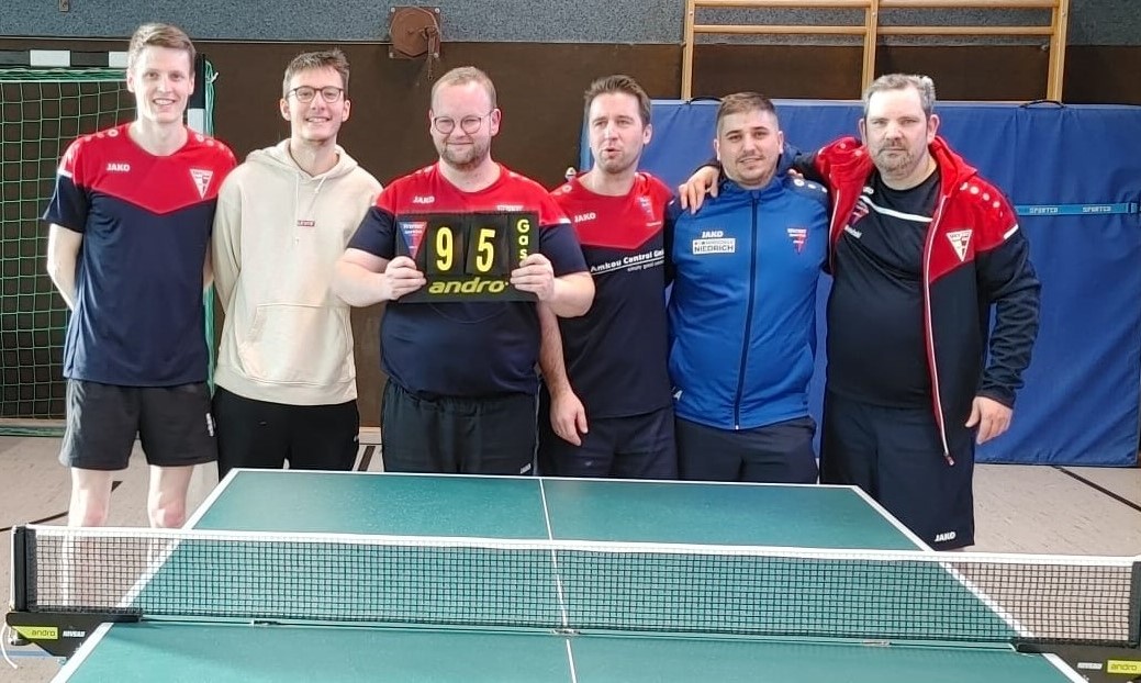 Die 1. Mannschaft des Werner SC Tischtennis ist erfolgreich in die Rückrunde gestartet. Foto: privat