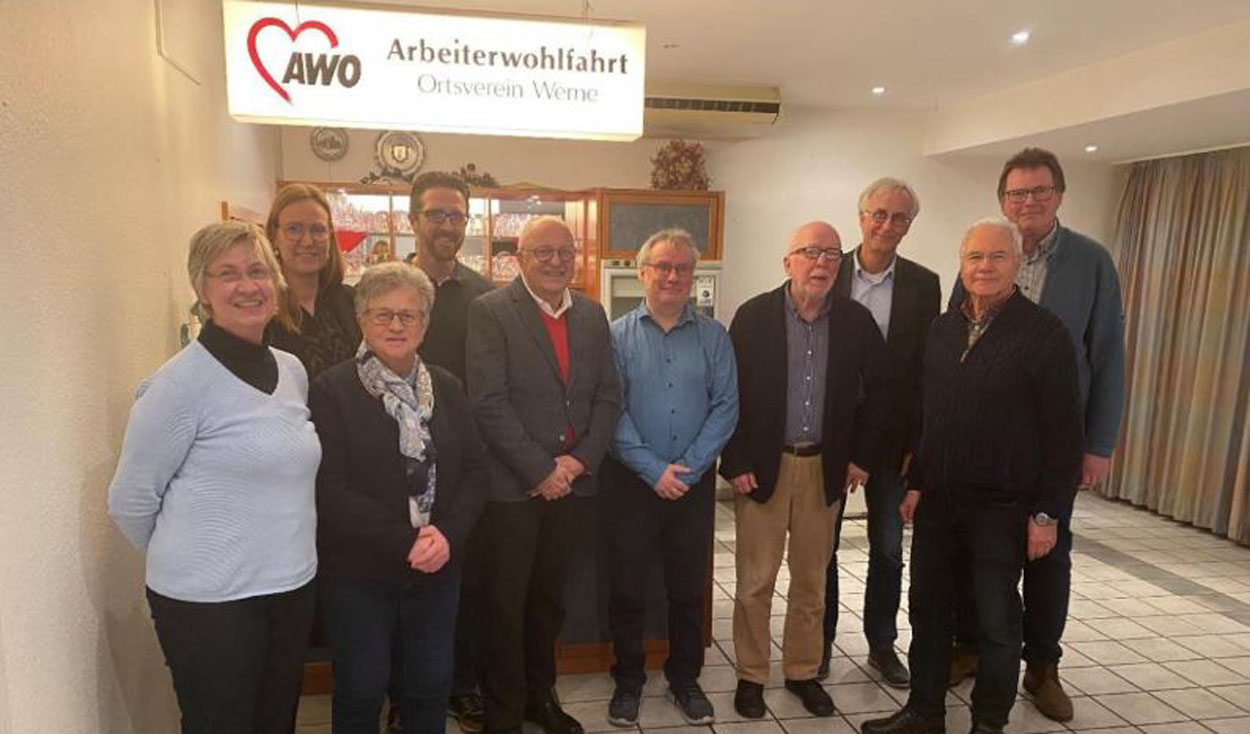 Der neue Vorstand des AWO-Ortsvereins Werne hat sich formiert. Foto: privat