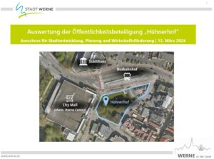 Den Ist-Zustand des Hühnerhofs zu erhalten, ist für die Mehrheit der Teilnehmenden an der Online-Ideensammlung keine Option. Abb 3.: Stadt Werne