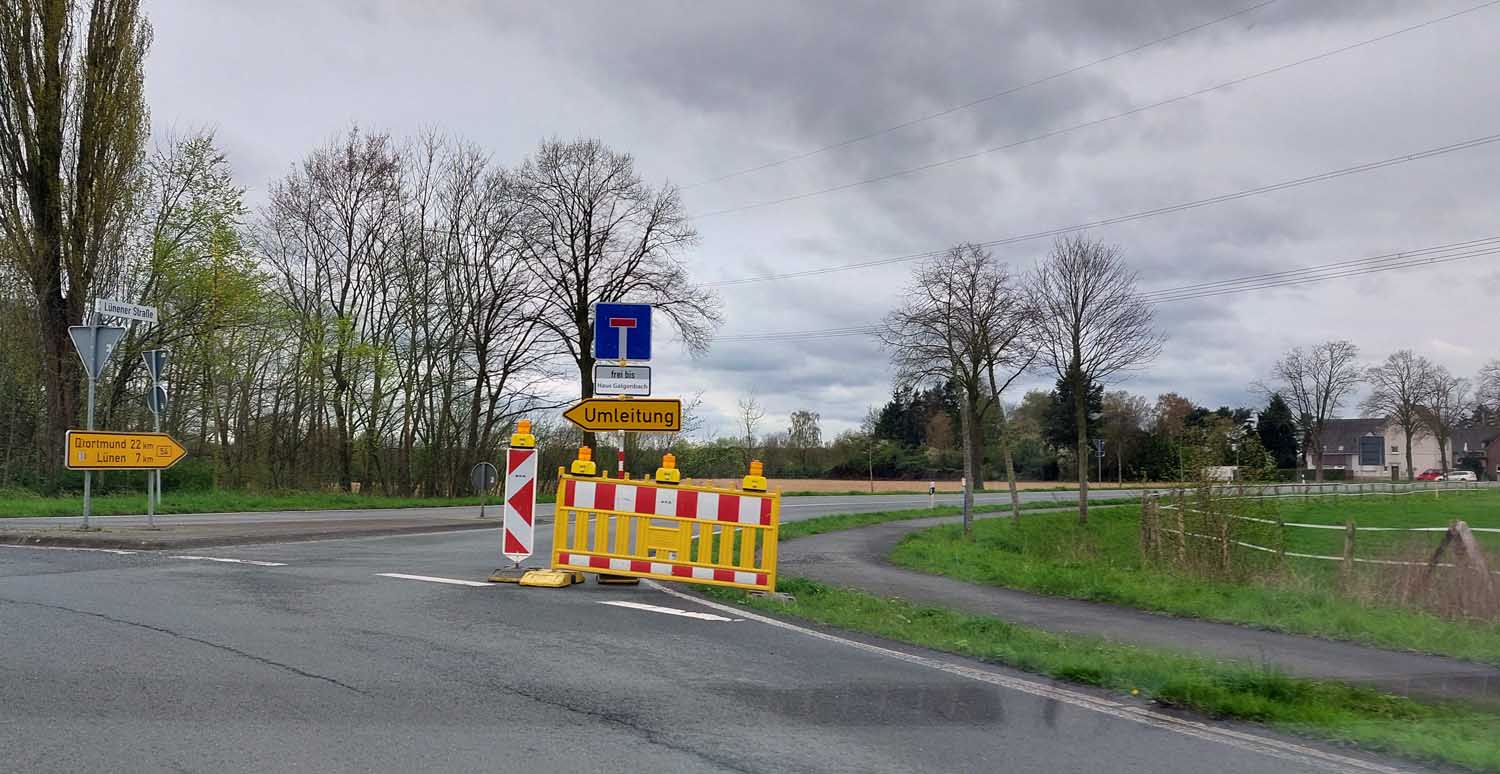 Aufreger im Frühjahr 2024 war die wochenlange Sperrung der Lünener Straße. Archivfoto: Wagner