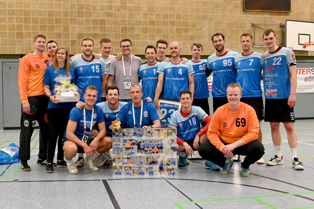 Mit einem Sieg vor eigenem Publikum beendeten die Handballer des TV Werne die Bezirksliga-Saison. Foto: MSW  