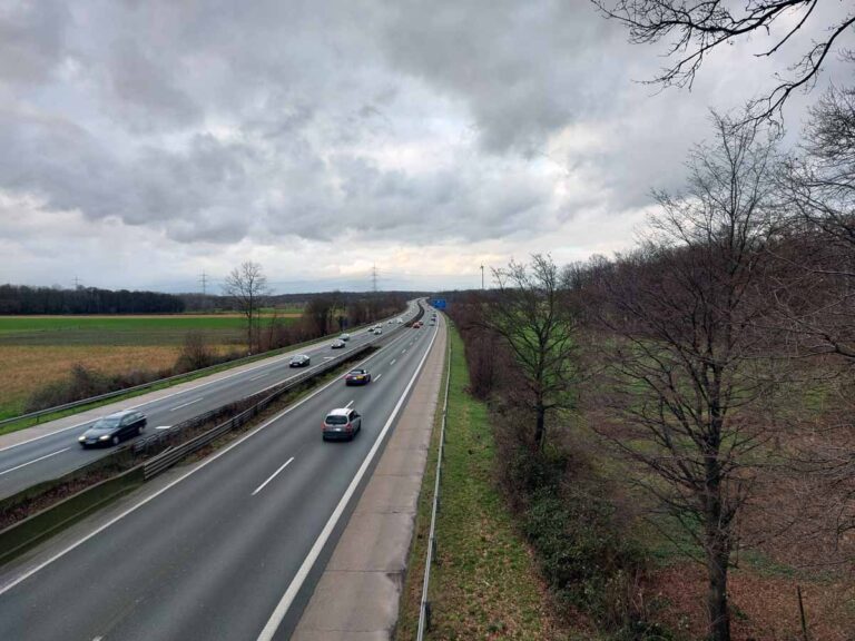 Die Autobahn 1 kurz vor der Anschlussstelle Werne/Bockum-Hövel. Foto: Wagner