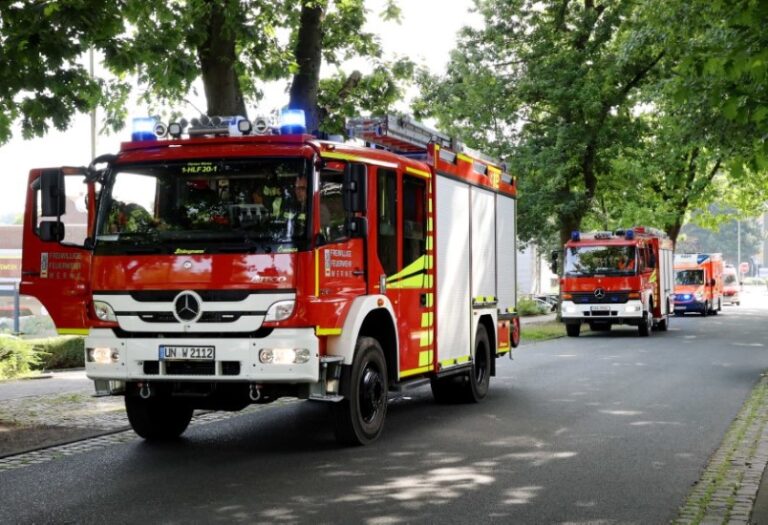 Großübung der Freiwilligen Feuerwehr Werne am Bahnhof