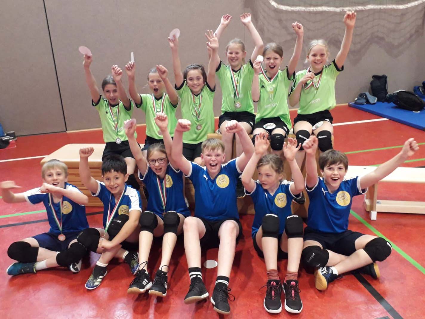 Stark wie nie präsentierten sich die Volleyballteams der Werner Grundschulen bei den Kreismeisterschaften. Foto: privat