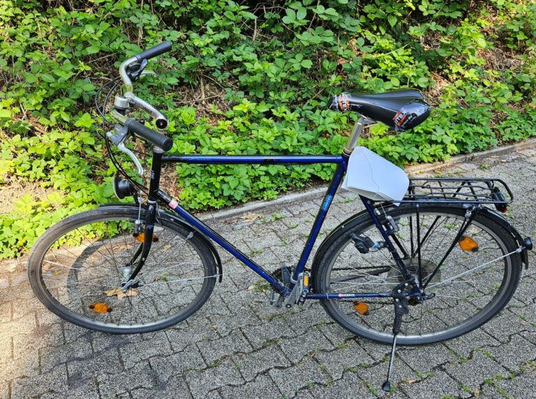 Dieses am Bahnhof in Werne gestohlene Fahrrad hat die Polizei sichergestellt. Der Eigentümer kann sich bei der Polizei melden. Foto: Kreispolizei