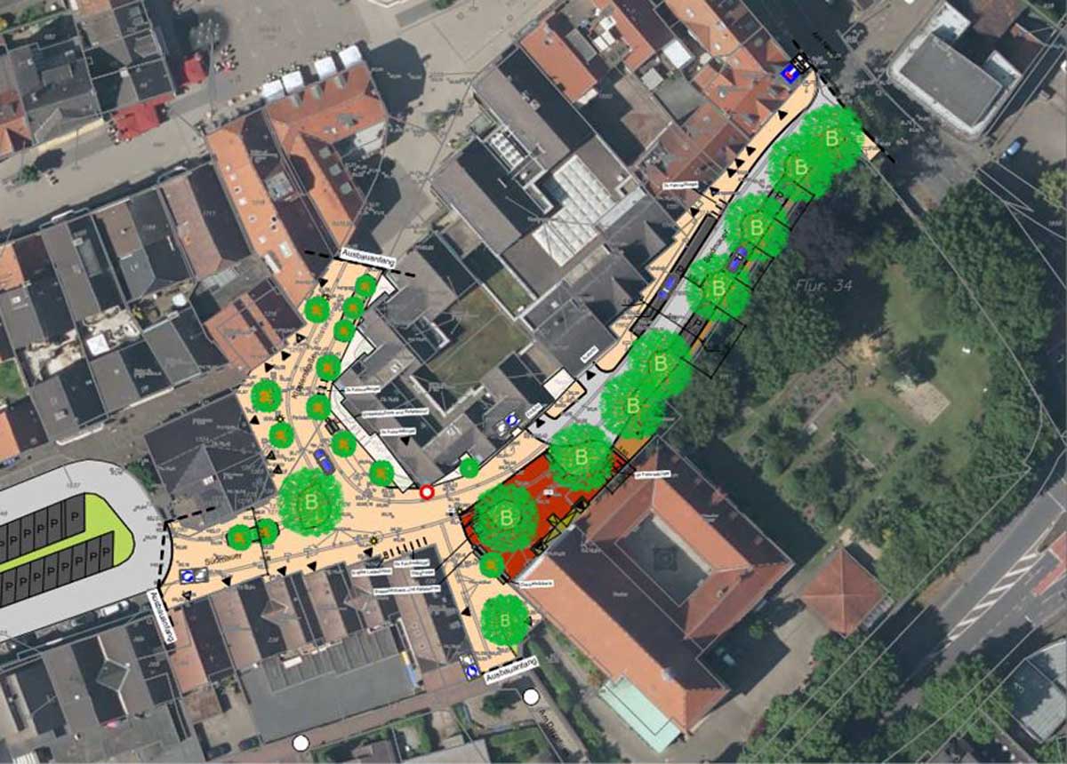 Eine grundlegende Neugestaltung des Klostervorplatzes und der Zuwegung ist geplant. Quelle: Stadt Werne