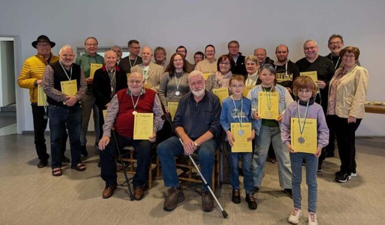 Die Sieger und Platzierten der Stadtmeisterschaften im sportlichen Schießen 2024. Foto: Verein