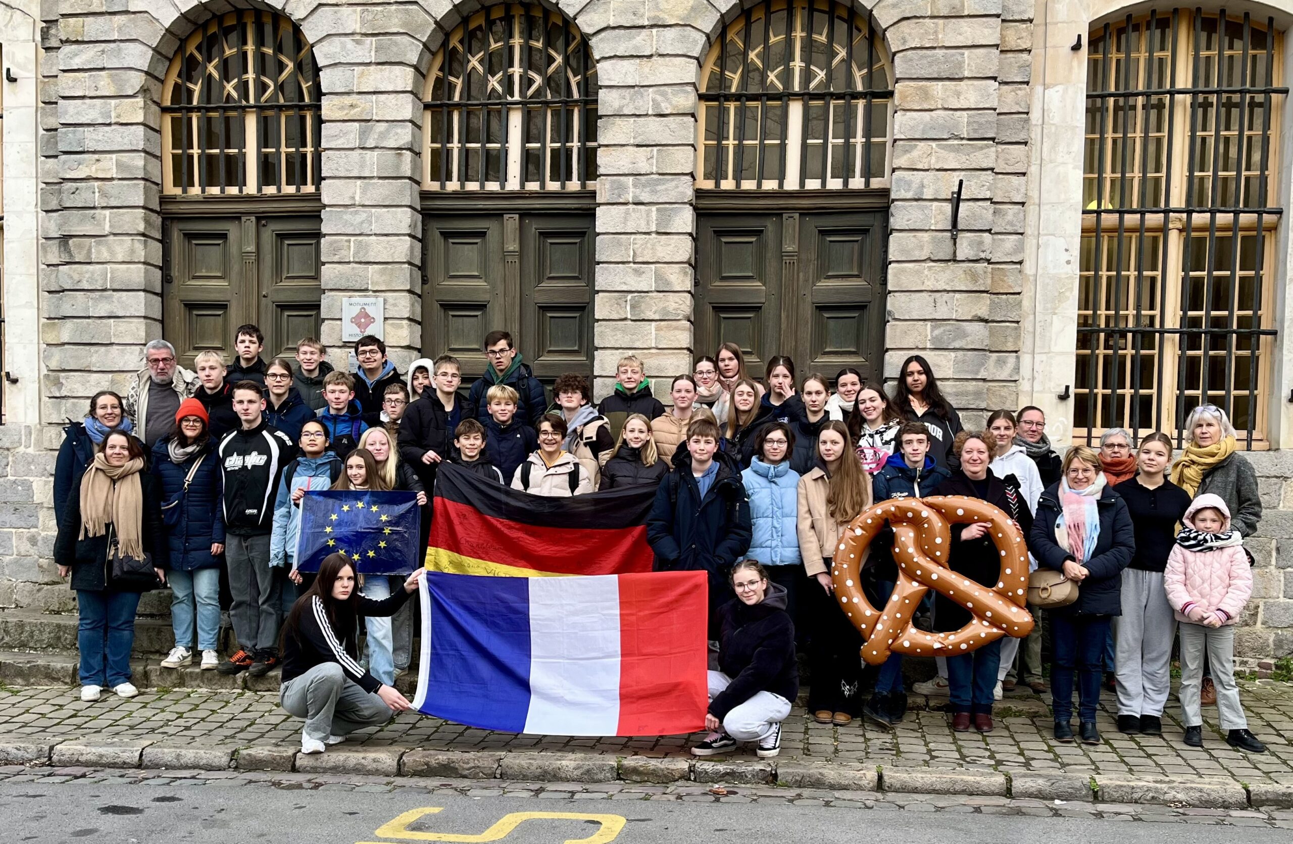 Schüler des Anne-Frank-Gymnasiums waren im November in Frankreich. Foto: AFG